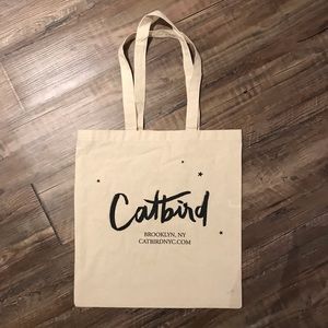 Catbird exclusive cotton swan tote bag